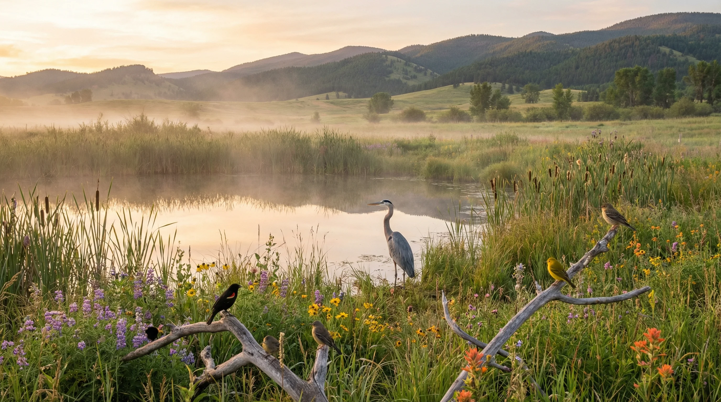 Bird sanctuary at Meadowlark Ranch