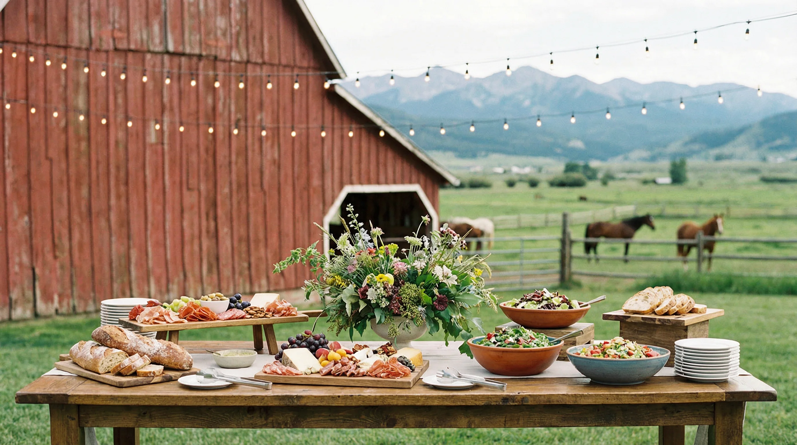 Wedding celebration at Meadowlark Ranch