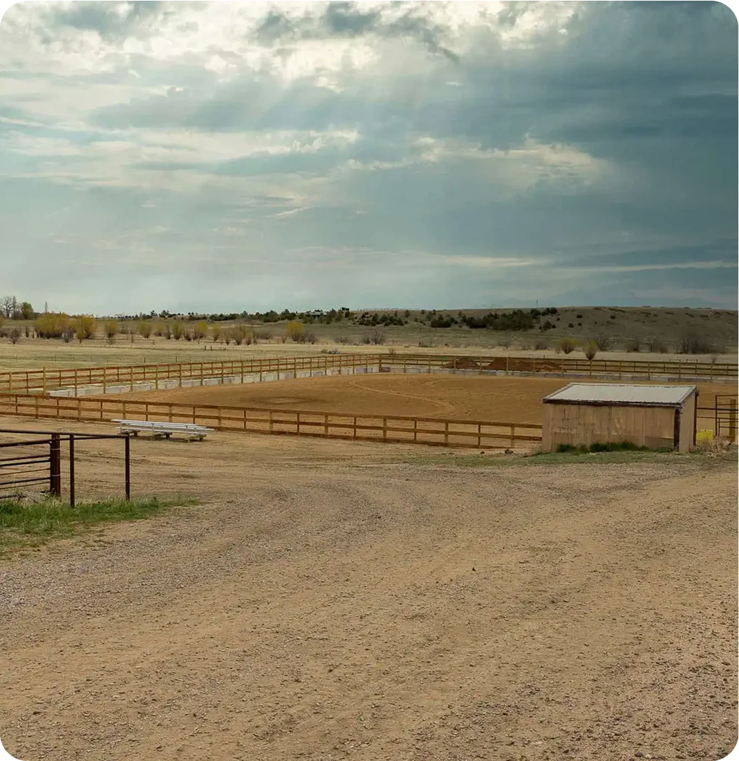Pastures and paddocks at Meadowlark Ranch